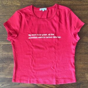 Reformation Red Graphic Tee